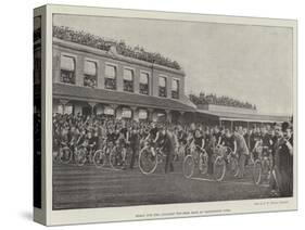Start for the Cyclists' Ten-Mile Race at Kennington Oval-null-Stretched Canvas