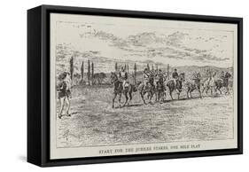 Start for the Jubilee Stakes, One Mile Flat-Alfred Chantrey Corbould-Framed Stretched Canvas