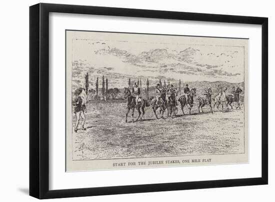 Start for the Jubilee Stakes, One Mile Flat-Alfred Chantrey Corbould-Framed Giclee Print
