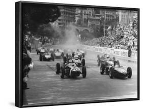 Start of 1961 Monaco Grand Prix, Stirling Moss in Car 20, Lotus 18 Who Won the Race-null-Framed Photographic Print