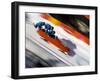 Start of a 4-Man Bobsled Team in Action, Torino, Italy-Chris Trotman-Framed Premium Photographic Print