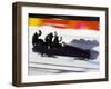 Start of a 4-Man Bobsled Team in Action, Torino, Italy-Chris Trotman-Framed Premium Photographic Print