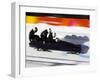 Start of a 4-Man Bobsled Team in Action, Torino, Italy-Chris Trotman-Framed Premium Photographic Print