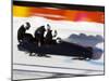 Start of a 4-Man Bobsled Team in Action, Torino, Italy-Chris Trotman-Mounted Premium Photographic Print