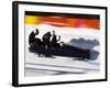 Start of a 4-Man Bobsled Team in Action, Torino, Italy-Chris Trotman-Framed Photographic Print