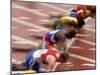 Start of a Mens 100M Race-Paul Sutton-Mounted Photographic Print