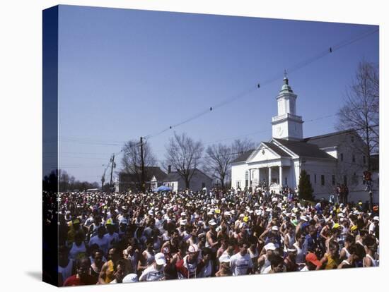 Start of the 1990 Boston Marathon in Hopkinton, MA-null-Stretched Canvas