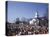 Start of the 1990 Boston Marathon in Hopkinton, MA-null-Stretched Canvas