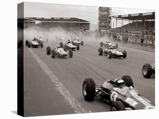 Start of the British Grand Prix at Siverstone, 1965-null-Stretched Canvas