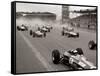 Start of the British Grand Prix at Siverstone, 1965-null-Framed Stretched Canvas