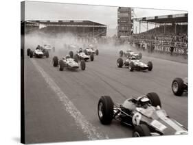 Start of the British Grand Prix at Siverstone, 1965-null-Stretched Canvas
