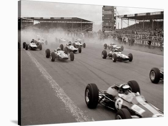 Start of the British Grand Prix at Siverstone, 1965-null-Stretched Canvas