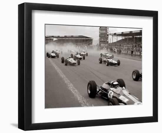 Start of the British Grand Prix at Siverstone, 1965-null-Framed Photographic Print