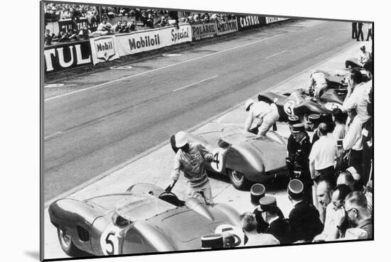 Start of the Le Mans 24 Hours, France, 1959-null-Mounted Photo