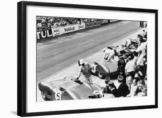 Start of the Le Mans 24 Hours, France, 1959-null-Framed Photo