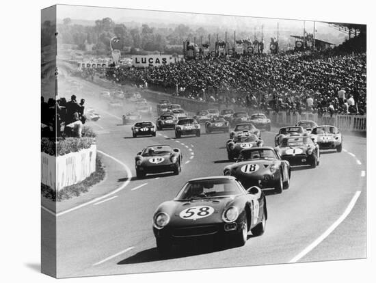 Start of the Le Mans 24 Hours, France, 1964-null-Stretched Canvas