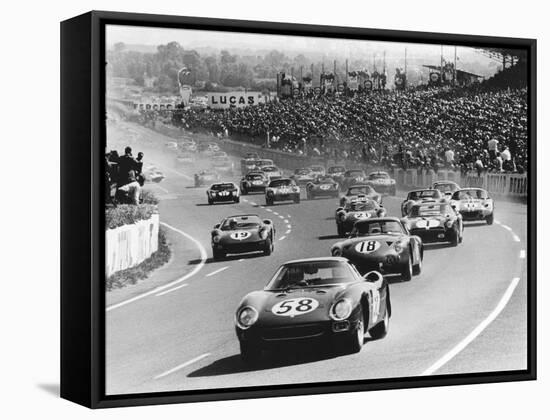 Start of the Le Mans 24 Hours, France, 1964-null-Framed Stretched Canvas