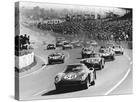 Start of the Le Mans 24 Hours, France, 1964-null-Stretched Canvas