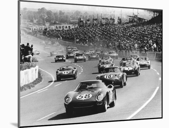 Start of the Le Mans 24 Hours, France, 1964-null-Mounted Photographic Print