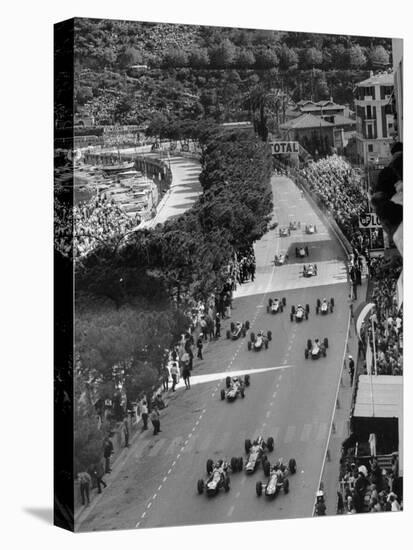 Start of the Monaco Grand Prix, 1964-null-Stretched Canvas