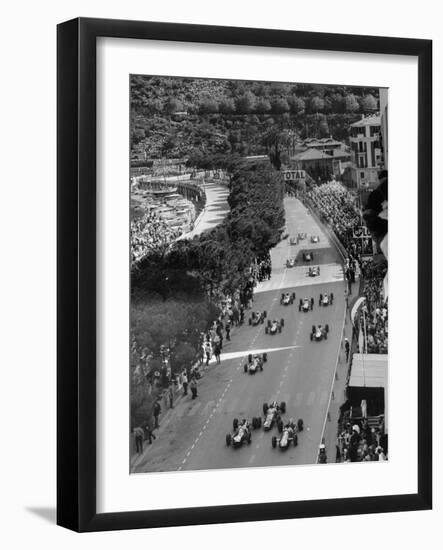 Start of the Monaco Grand Prix, 1964-null-Framed Photographic Print