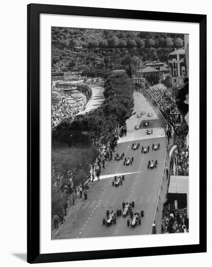 Start of the Monaco Grand Prix, 1964-null-Framed Photographic Print