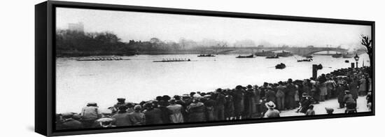 Start of the Oxford and Cambridge Boat Race, London, 1926-1927-null-Framed Stretched Canvas
