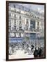 Start of the Paris-Brest-Paris Cycle Race, 1891-F Meaulle-Framed Giclee Print