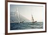 Start of the yachting regatta Centomiglia in 2012 in front of the harbour of Bogliaco, Lake Garda, -Rasmus Kaessmann-Framed Photographic Print