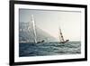 Start of the yachting regatta Centomiglia in 2012 in front of the harbour of Bogliaco, Lake Garda, -Rasmus Kaessmann-Framed Photographic Print