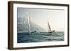 Start of the yachting regatta Centomiglia in 2012 in front of the harbour of Bogliaco, Lake Garda, -Rasmus Kaessmann-Framed Photographic Print