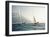 Start of the yachting regatta Centomiglia in 2012 in front of the harbour of Bogliaco, Lake Garda, -Rasmus Kaessmann-Framed Photographic Print