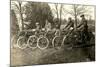 Start of Vintage Bicycle Race-null-Mounted Art Print