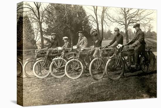 Start of Vintage Bicycle Race-null-Stretched Canvas