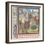 Start to the Fourth Crusade, Miniature from the Historia by William of Tyre, 1460s-null-Framed Giclee Print