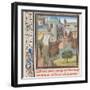 Start to the Fourth Crusade, Miniature from the Historia by William of Tyre, 1460s-null-Framed Giclee Print