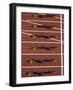 Starting Blocks for the Start of a Sprint Race-Paul Sutton-Framed Photographic Print