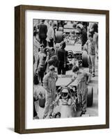 Starting Grid, British Grand Prix, Silverstone, Northamptonshire, 1971-null-Framed Photographic Print