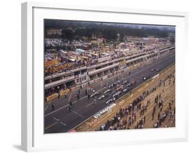 Starting Grid of the 1967 French Grand Prix at Le Mans-null-Framed Photographic Print