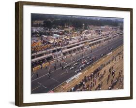 Starting Grid of the 1967 French Grand Prix at Le Mans-null-Framed Photographic Print