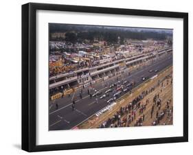 Starting Grid of the 1967 French Grand Prix at Le Mans-null-Framed Photographic Print