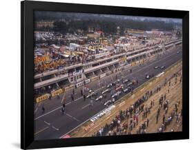 Starting Grid of the 1967 French Grand Prix at Le Mans-null-Framed Photographic Print