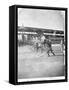 Starting Line of a Penny-Farthing Bicycle Race-George Barker-Framed Stretched Canvas