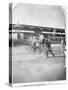 Starting Line of a Penny-Farthing Bicycle Race-George Barker-Stretched Canvas