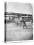 Starting Line of a Penny-Farthing Bicycle Race-George Barker-Stretched Canvas