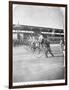 Starting Line of a Penny-Farthing Bicycle Race-George Barker-Framed Photographic Print