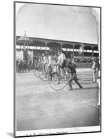 Starting Line of a Penny-Farthing Bicycle Race-George Barker-Mounted Photographic Print