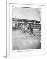 Starting Line of a Penny-Farthing Bicycle Race-George Barker-Framed Photographic Print