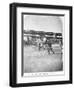 Starting Line of a Penny-Farthing Bicycle Race-George Barker-Framed Photographic Print