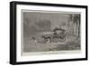 Starting the Mail-Cart in Ceylon-Charles Edwin Fripp-Framed Giclee Print